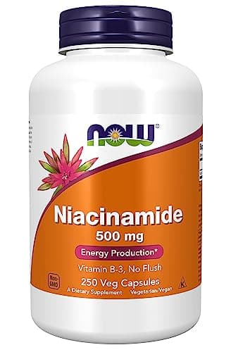 NOW Foods, Niacinamide (Vitamin B-3) 500 mg, Energy…