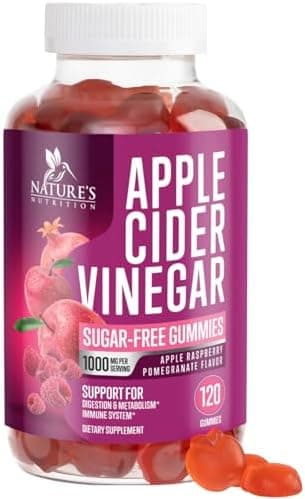 Apple Cider Vinegar Gummies 1000mg per Serving - Sugar Free…