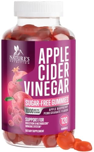 Apple Cider Vinegar Gummies 1000mg per Serving - Sugar Free…