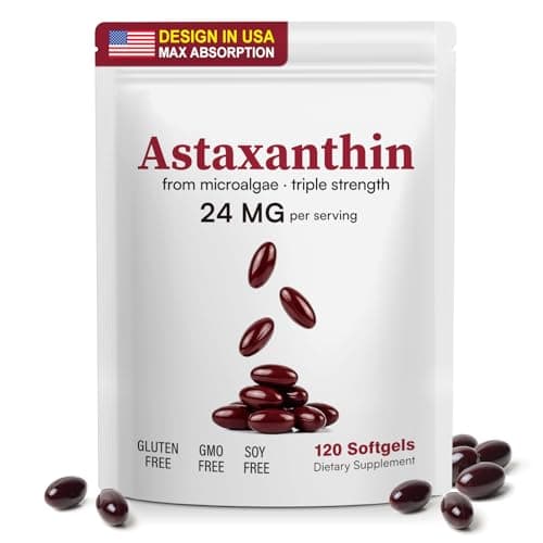 Astaxanthin Supplements 24mg | 120 Softgels | Natural…