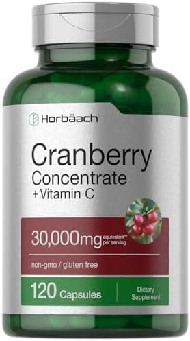 Horbäach Cranberry Concentrate Extract Pills + Vitamin C | 120…