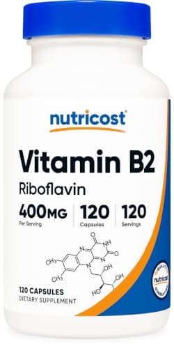 Nutricost Vitamin B2 (Riboflavin) 400mg