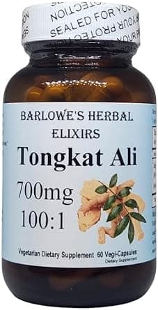 Tongkat Ali 100:1 Extract Powder 700mg - 60 Veggie Capsules