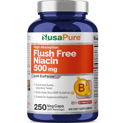 NusaPure Flush Free Niacin - Suitable for Vegetarian/Vegan