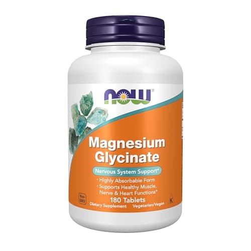 NOW Foods Supplements, Magnesium Glycinate 100 mg, Highly…