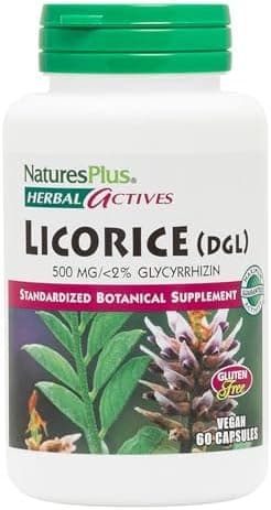 NaturesPlus Herbal Actives Licorice (DGL) Capsules - 60…