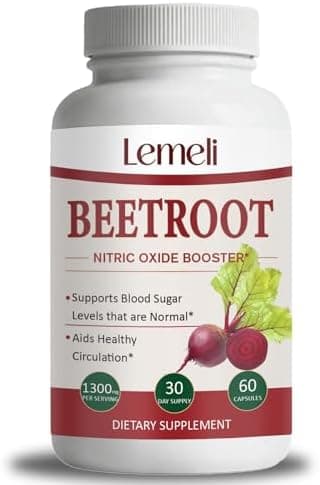 Morvyn Lemeli Beetroot 1300mg,Beet Root Capsules, 60 Capsules
