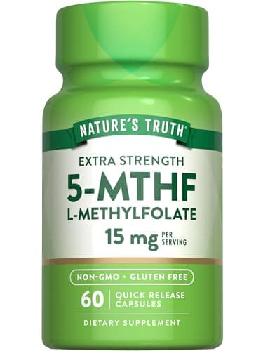 Nature's Truth L Methylfolate 15mg | 60 Capsules | Non-GMO…