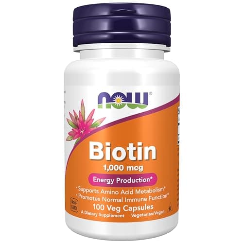 NOW Foods Supplements, Biotin 1,000 mcg, Amino Acid…