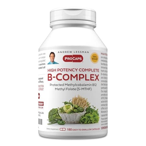 ANDREW LESSMAN High Potency B-Complex 180 Capsules - with High…