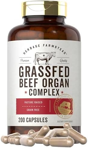 Carlyle Grass Fed Beef Organ Complex | 200 Capsules | Pasture…