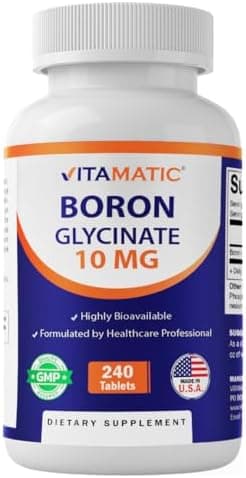 Vitamatic Chelated Boron (as Glycinate) 10mg 240 Tablets…