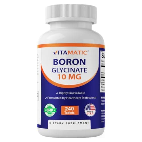 Vitamatic Chelated Boron (as Glycinate) 10mg 240 Tablets…
