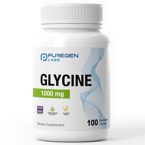 Puregen Labs Glycine 1000mg [High Potency] 100 Vegetarian…