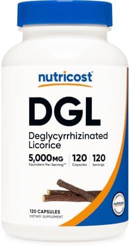 Nutricost DGL Extract 120 Capsules for 120 Servings Per Bottle