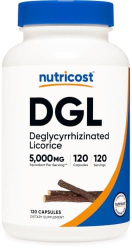Nutricost DGL Extract 120 Capsules for 120 Servings Per Bottle