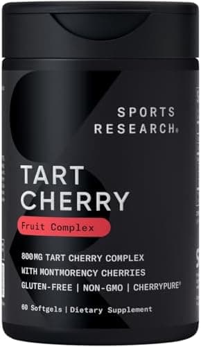 Sports Research® Tart Cherry Fruit Complex 800mg, 60 Softgels