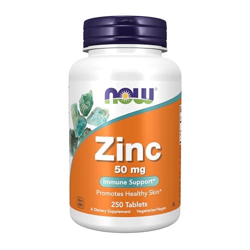 NOW Foods Supplements, Zinc (Zinc Gluconate) 50 mg, Supports…
