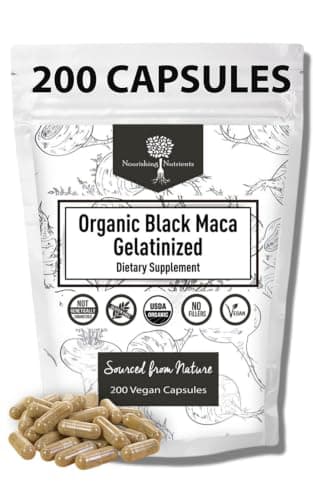 Organic Gelatinized Black Maca -4x Bioavailability 200…