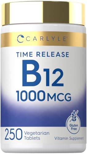 Carlyle B12 Vitamin 1000 mcg | 250 Count | Time Release…