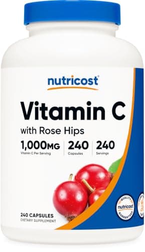 Nutricost Vitamin C with Rose Hips 1000mg