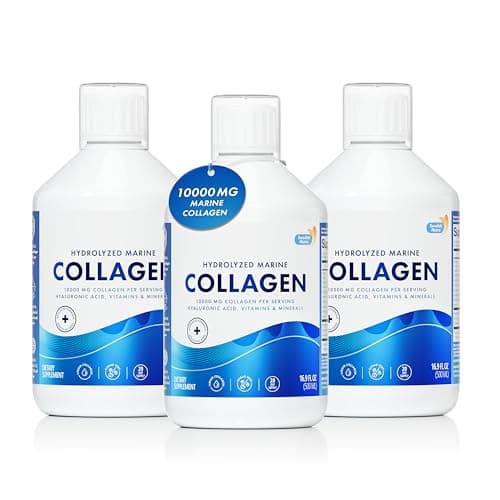 Swedish Nutra - 10,000 mg Hydrolyzed Marine Collagen Liquid…