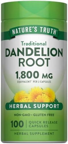 Nature's Truth Dandelion Root Capsules | 100 Count
