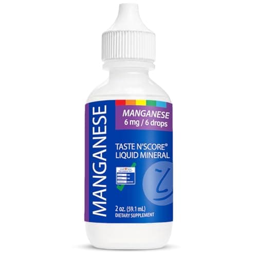 Taste N' Score Manganese Liquid Ionic Mineral Supplement; 100%…