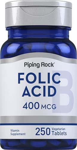 Piping Rock Folic Acid | 400mcg | 250 Vegetarian Tablets…