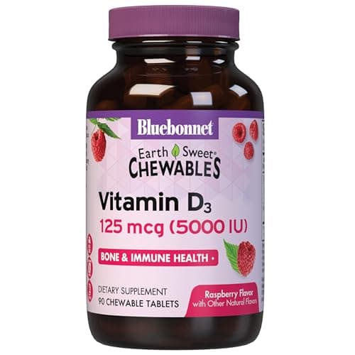 Bluebonnet Nutrition Earth Sweet Vitamin D3 5000 IU Chewable…