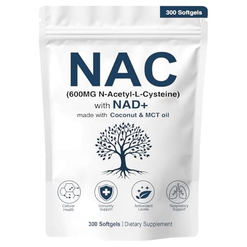 NAC 600mg Non-GMO, Gluten Free,Organic NAC Supplement N-Acetyl…