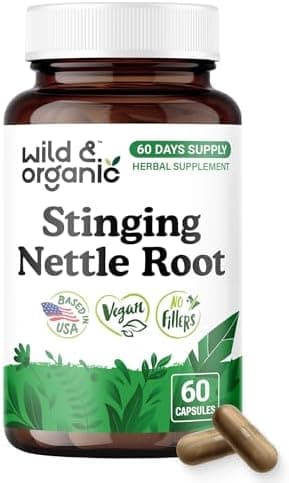 Wild & Organic Stinging Nettle Root Capsules - Urinary Support…