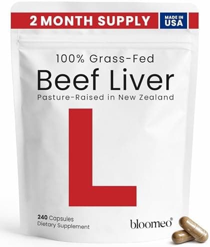 Beef Liver Capsules - Beef Organ Supplement for Women & Men…