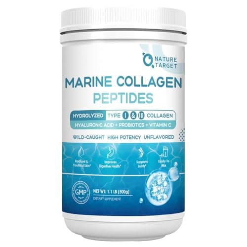 NATURE TARGET Marine Collagen Powder for Women - Multi…