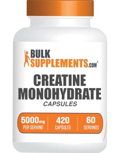 BulkSupplements.com Creatine Monohydrate Capsules - Micronized…
