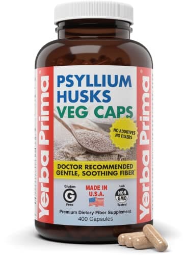 Yerba Prima Psyllium Husks Veg Caps