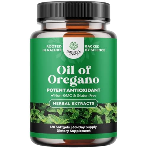 Natures Craft Wild Oregano Oil Softgels - Super Concentrated…