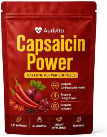 Aurivita Capsaicin Power – Cayenne Pepper Softgels