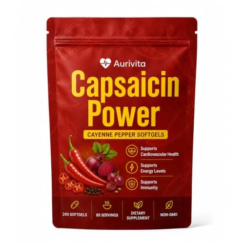 Aurivita Capsaicin Power – Cayenne Pepper Softgels