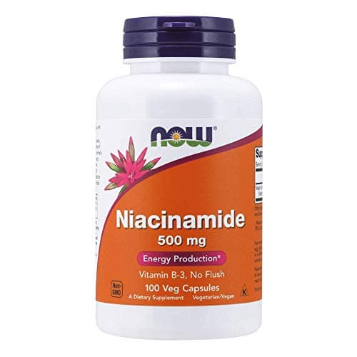 NOW Foods Niacinamide 500mg Vitamin B-3 Capsules