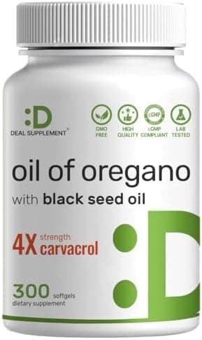 DEAL SUPPLEMENT Oil of Oregano Softgels with Black Seed Oil…
