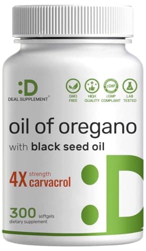 DEAL SUPPLEMENT Oil of Oregano Softgels with Black Seed Oil…