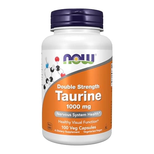NOW Supplements, Taurine 1,000 mg, Double Strength, Nervous…