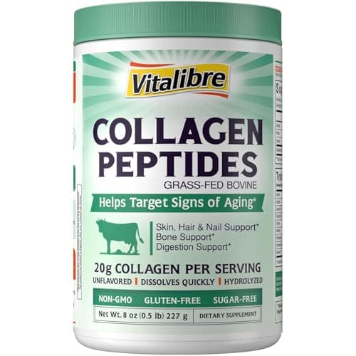 Vitalibre Bovine Collagen Peptides Powder for Women and Men