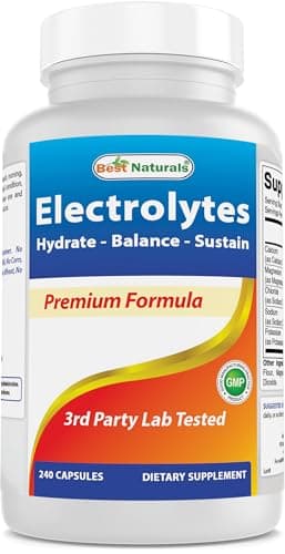 Best Naturals Electrolytes Hydrate-Balance- Sustain Premium…