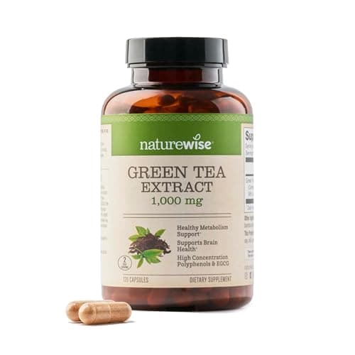 NatureWise Green Tea Extract Capsules 1000 mg - 50% EGCG & 98%…