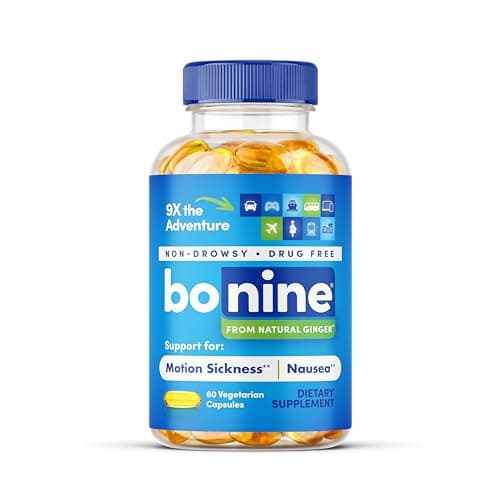 Bonine Ginger Root Extract Liquid Capsules - Non-Drowsy Motion…