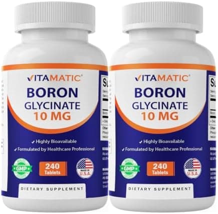 Vitamatic Chelated Boron (as Glycinate) 10mg 240 Tablets…