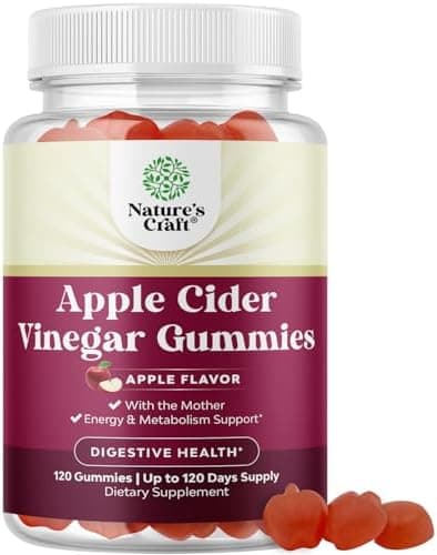 ACV Apple Cider Vinegar Gummies - Natural Energy Supplement…