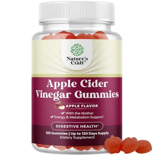 ACV Apple Cider Vinegar Gummies - Natural Energy Supplement…